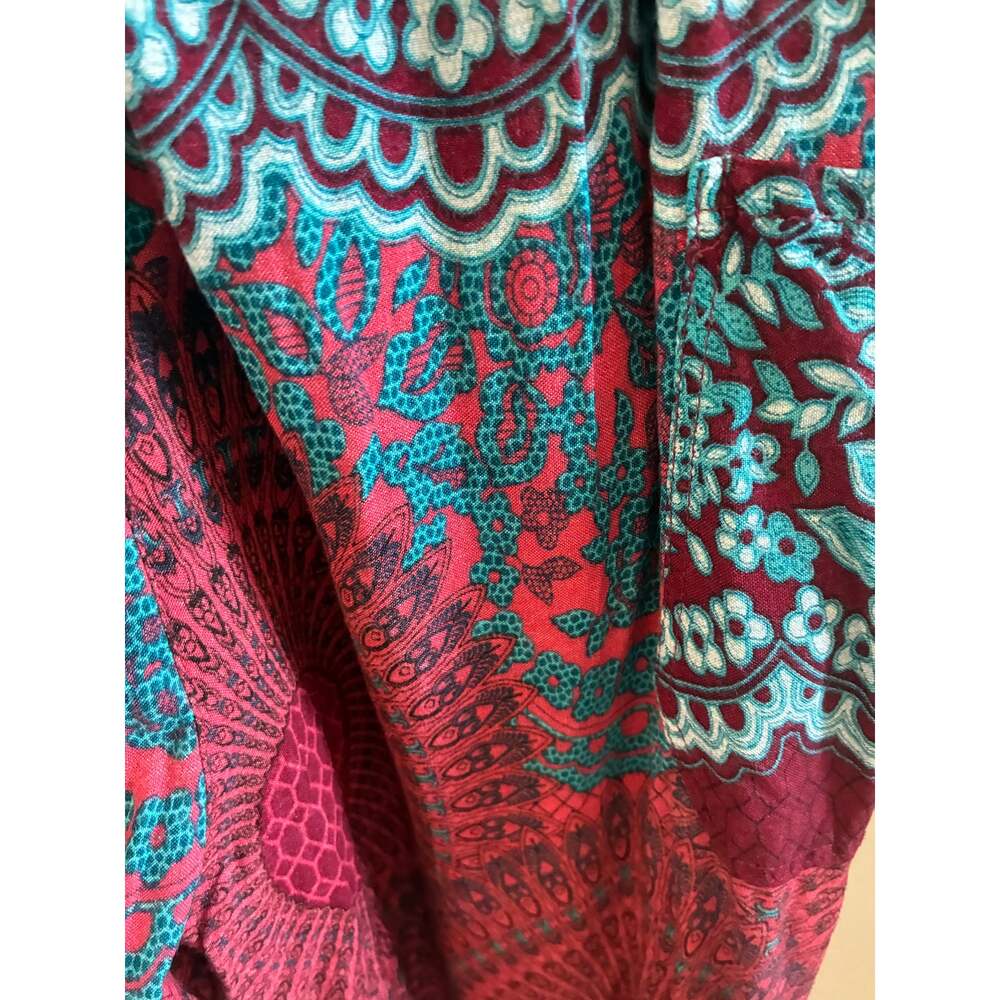 Red and Blue Boho Bohemian Pants - Picture 5 of 16